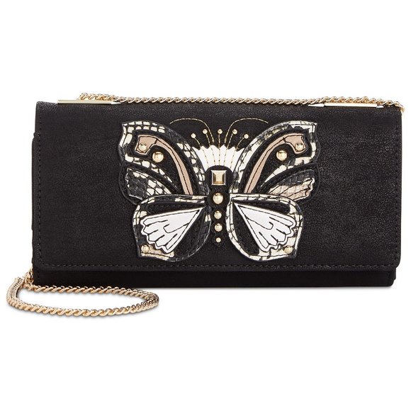 INC International Concepts Handbags - I.N.C. Butterfly Faux Suede Crossbody Wallet